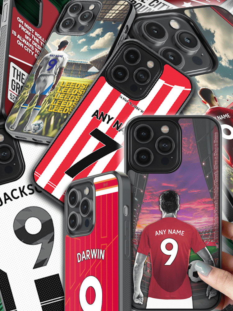CaseDrop mobile header featuring the logo and tagline 'Bold, Custom, Unique,' showcasing phone cases for iPhone, Samsung, and Google models.