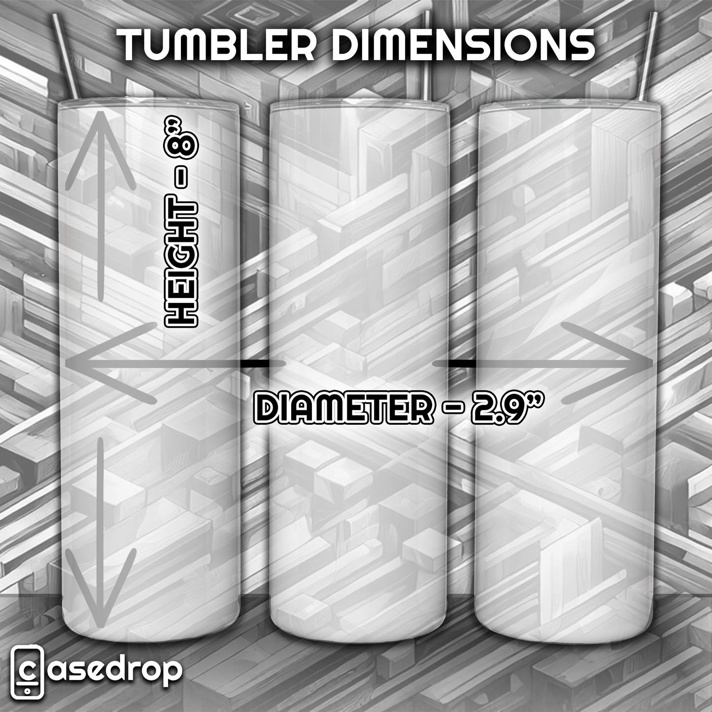 Infographic displaying the size and dimensions of the personalised Arsenal football tumbler, ensuring a perfect fit for fans on the move
