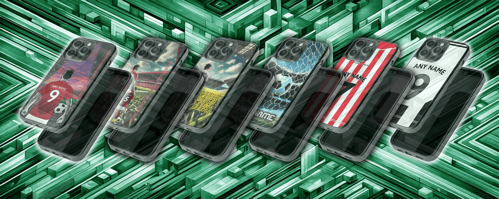  CaseDrop website header featuring the logo and tagline 'Bold, Custom, Unique,' with a green-and-white background showcasing faded phone cases. Specialising in personalised phone cases for iPhone, Samsung, and Google models