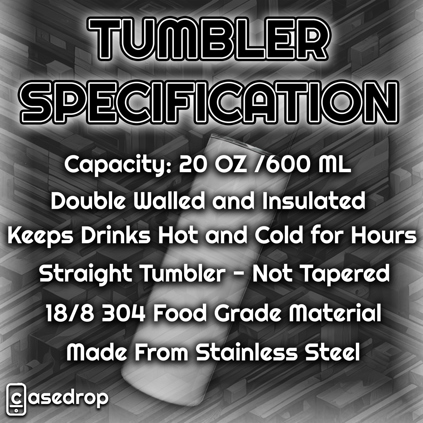 Infographic detailing the specifications of the personalised Arsenal football tumbler, including material, insulation, and design features