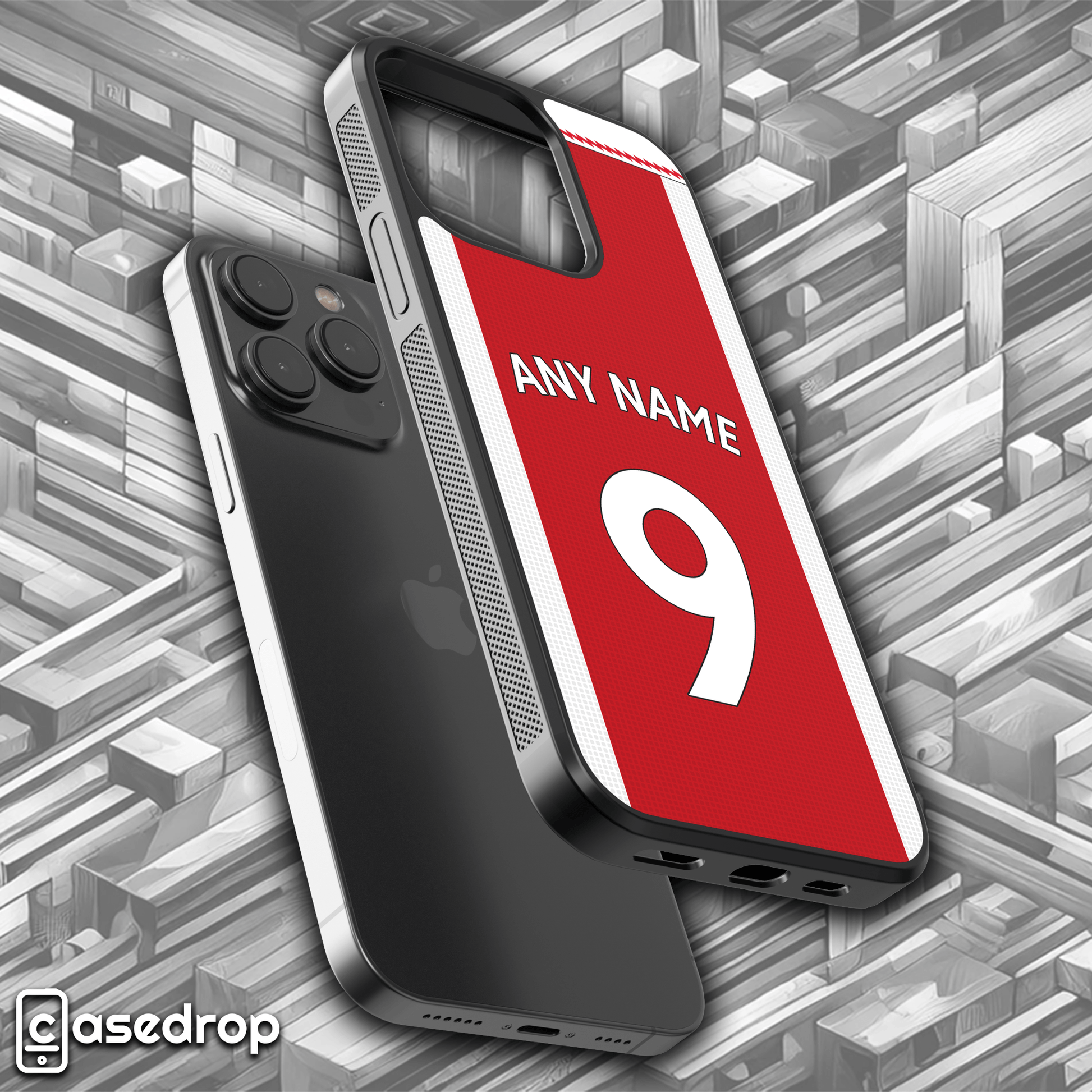 Custom Arsenal shirt phone cover, name & number option, for Google Pixel
