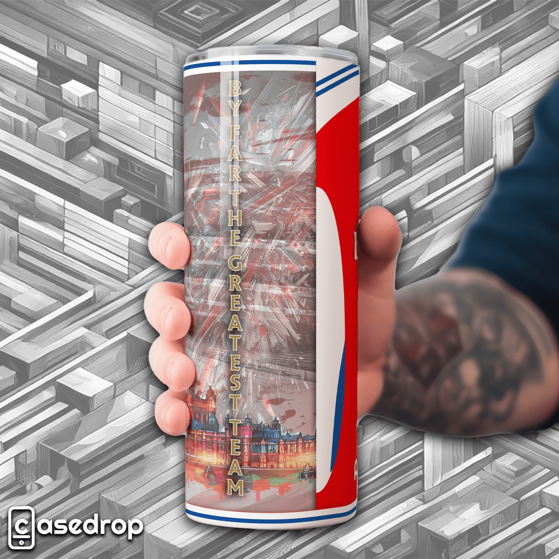 Arsenal FC 20oz insulated tumbler cup – home kit 2025 design