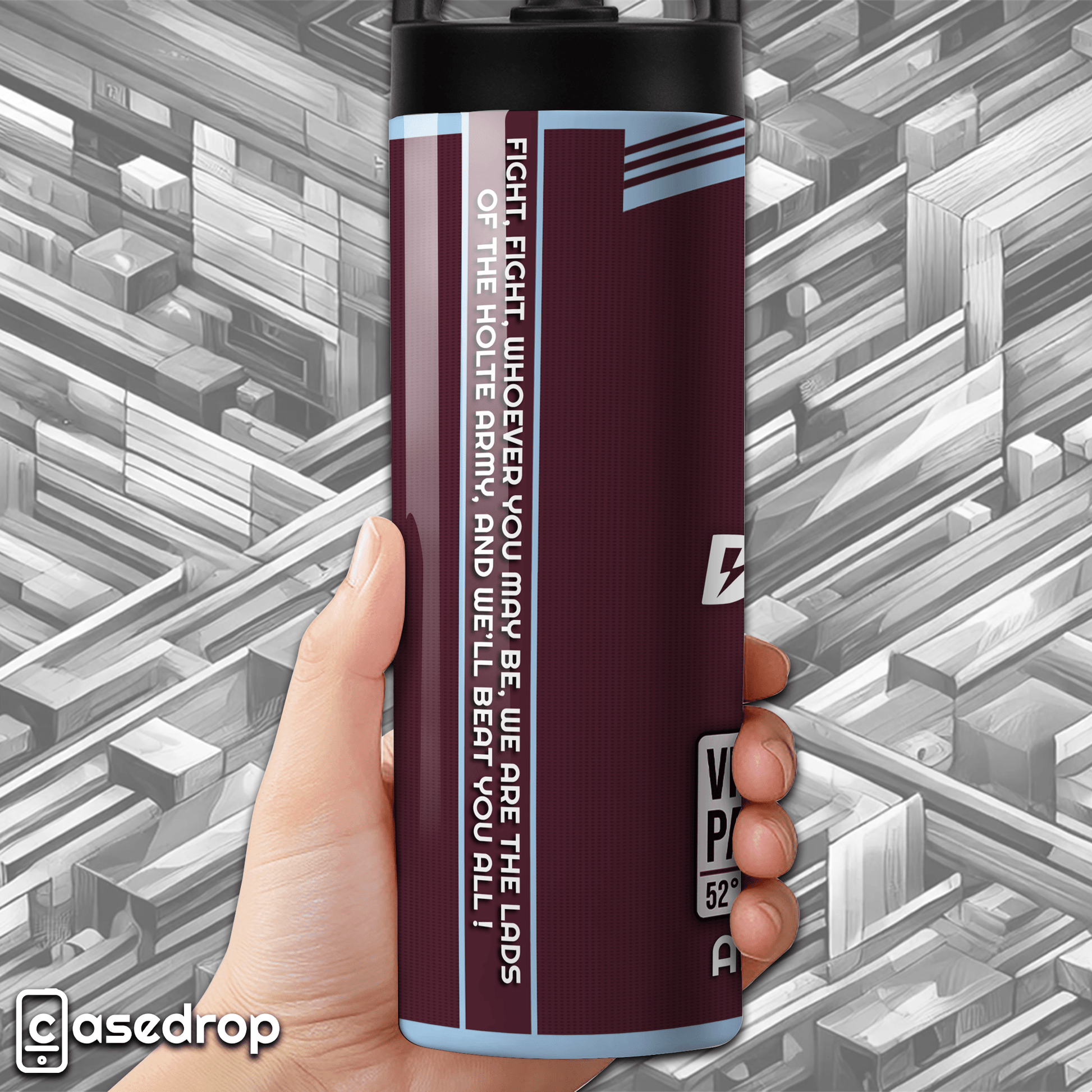 Claret and blue 20oz insulated tumbler – Aston Villa football gift