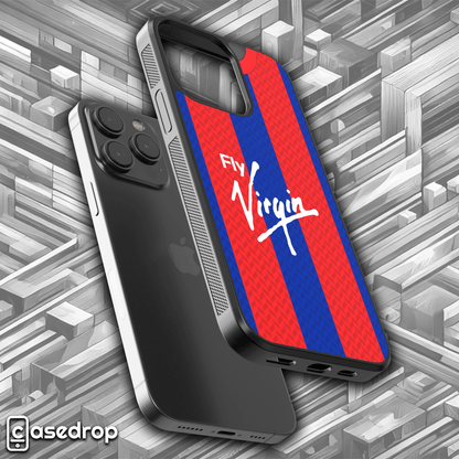 Vintage Crystal Palace football phone case – 90s retro kit style