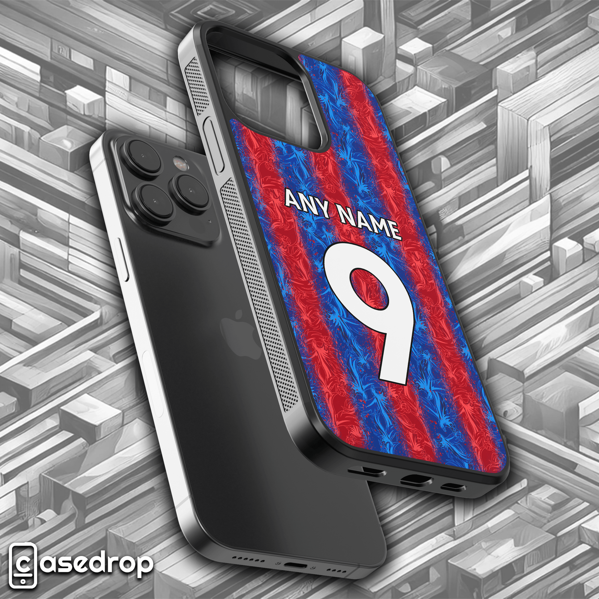 Crystal Palace FC fan gift – personalised football shirt phone case