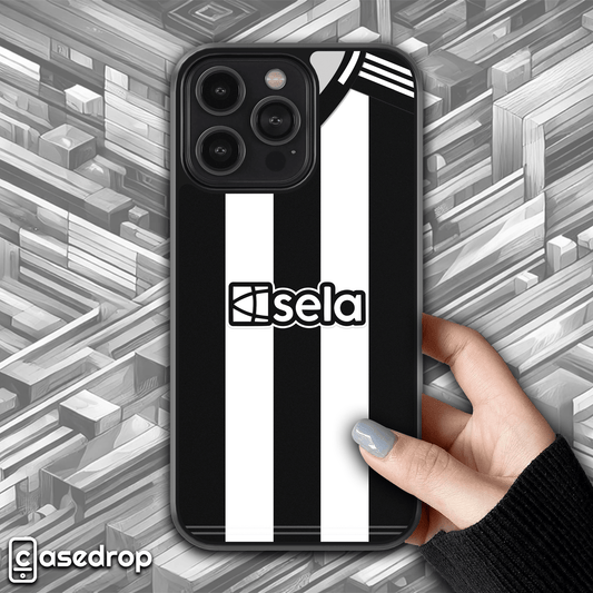 Newcastle United 2025 home kit phone case – football fan cover
