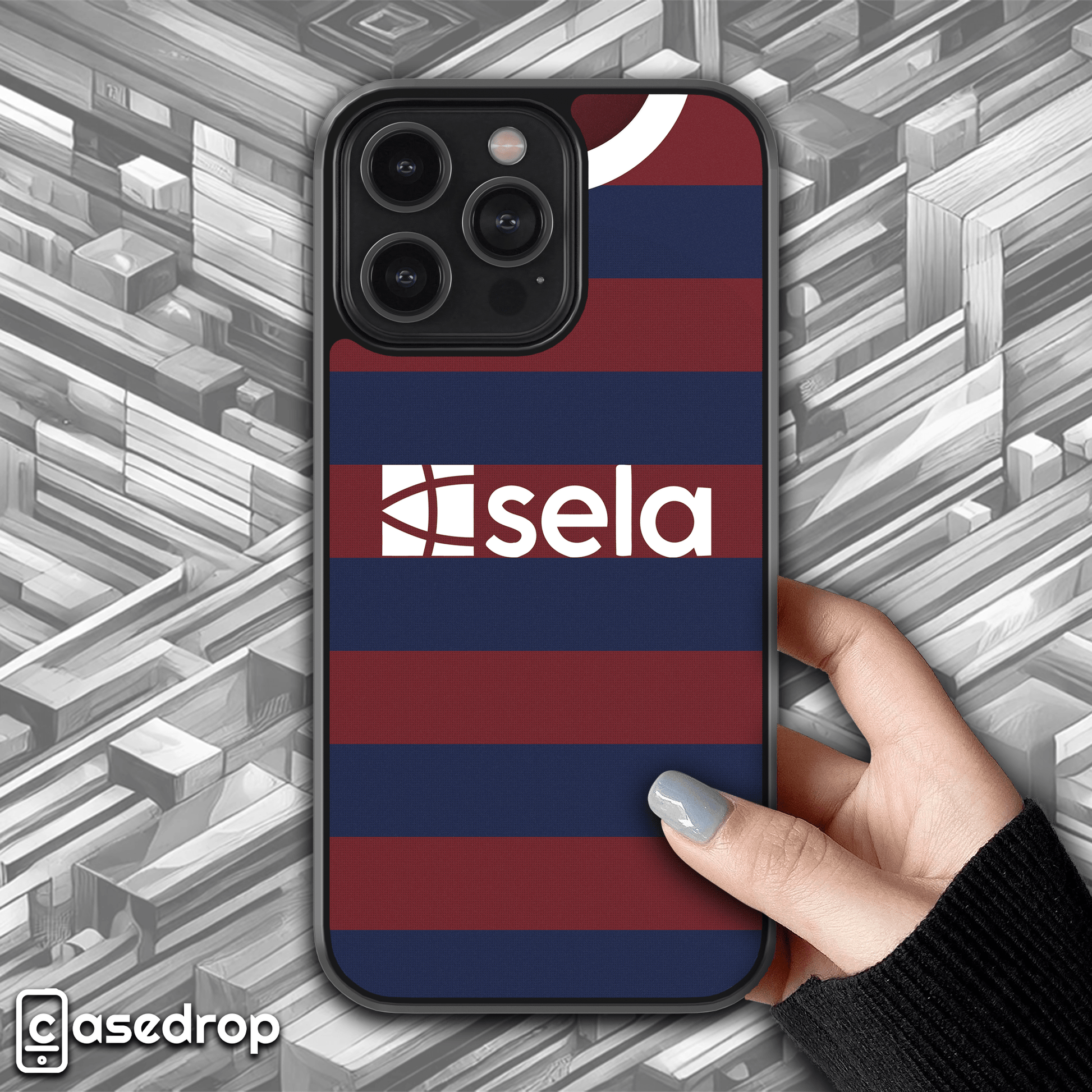 Newcastle United 2025 away football kit phone case for iPhone, Samsung and Google Pixel phone models