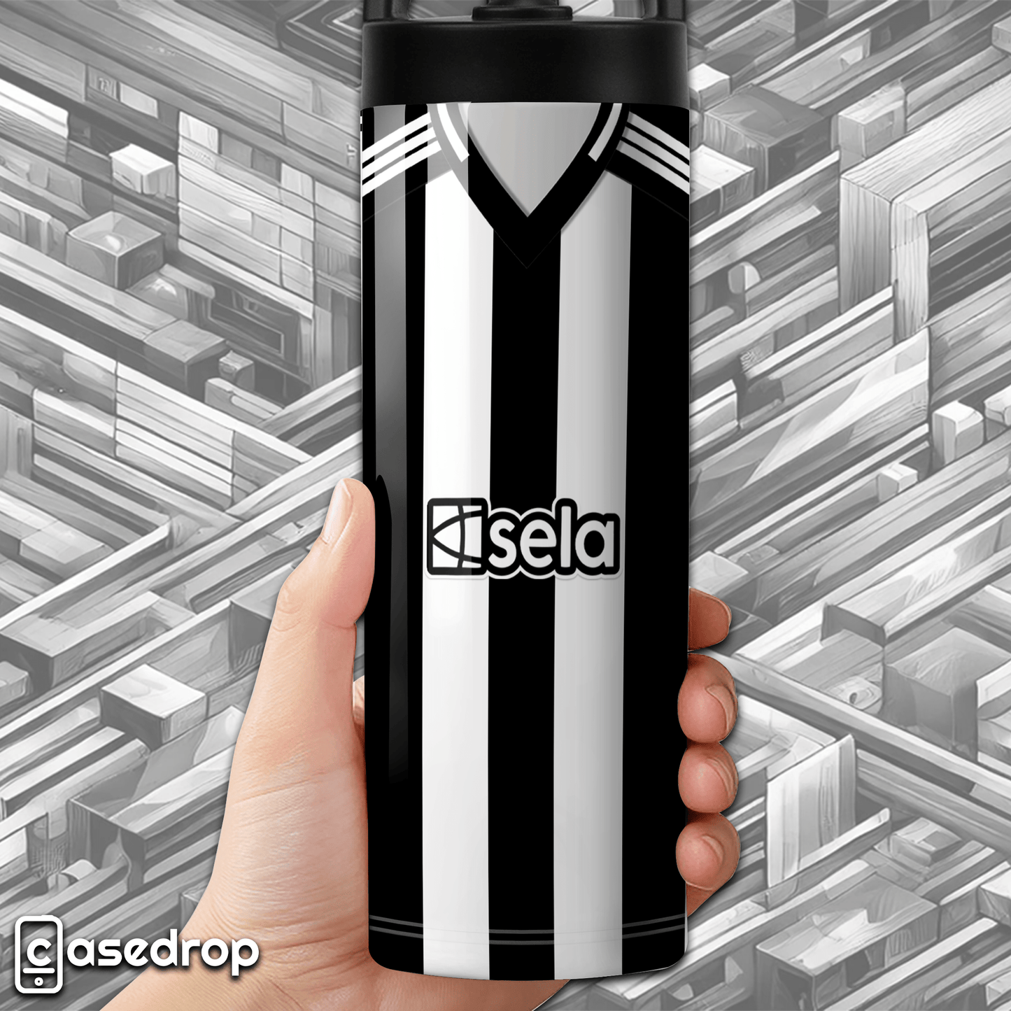Newcastle football tumbler – double-walled insulated bottle