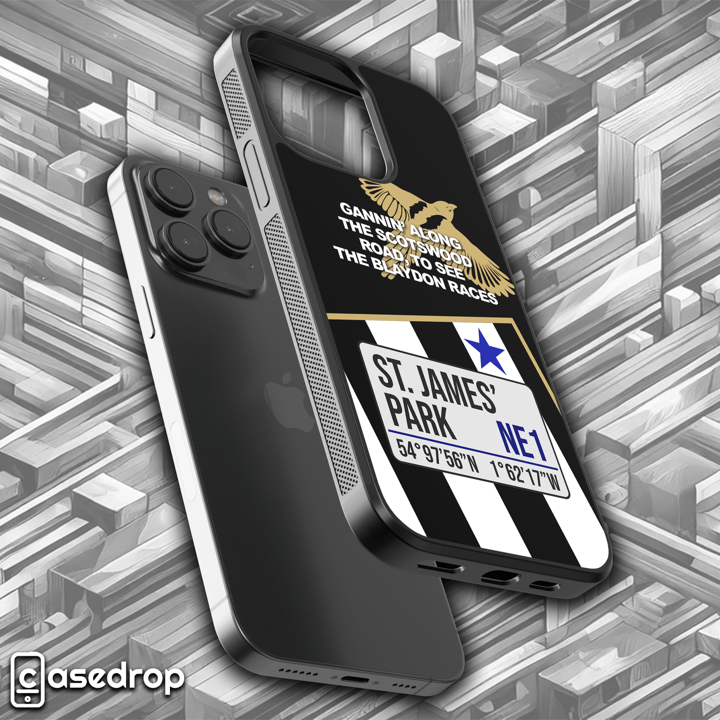 St James' Park Coordinates Phone Case – Newcastle United Fan Gift
