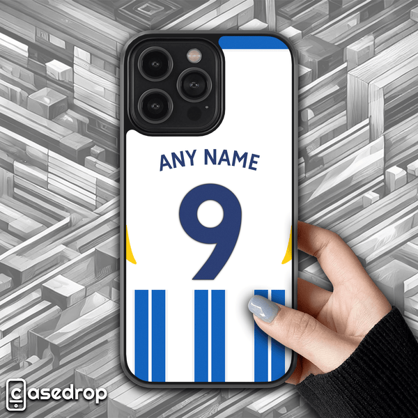 Brighton 2025 home kit phone case – personalised football cover