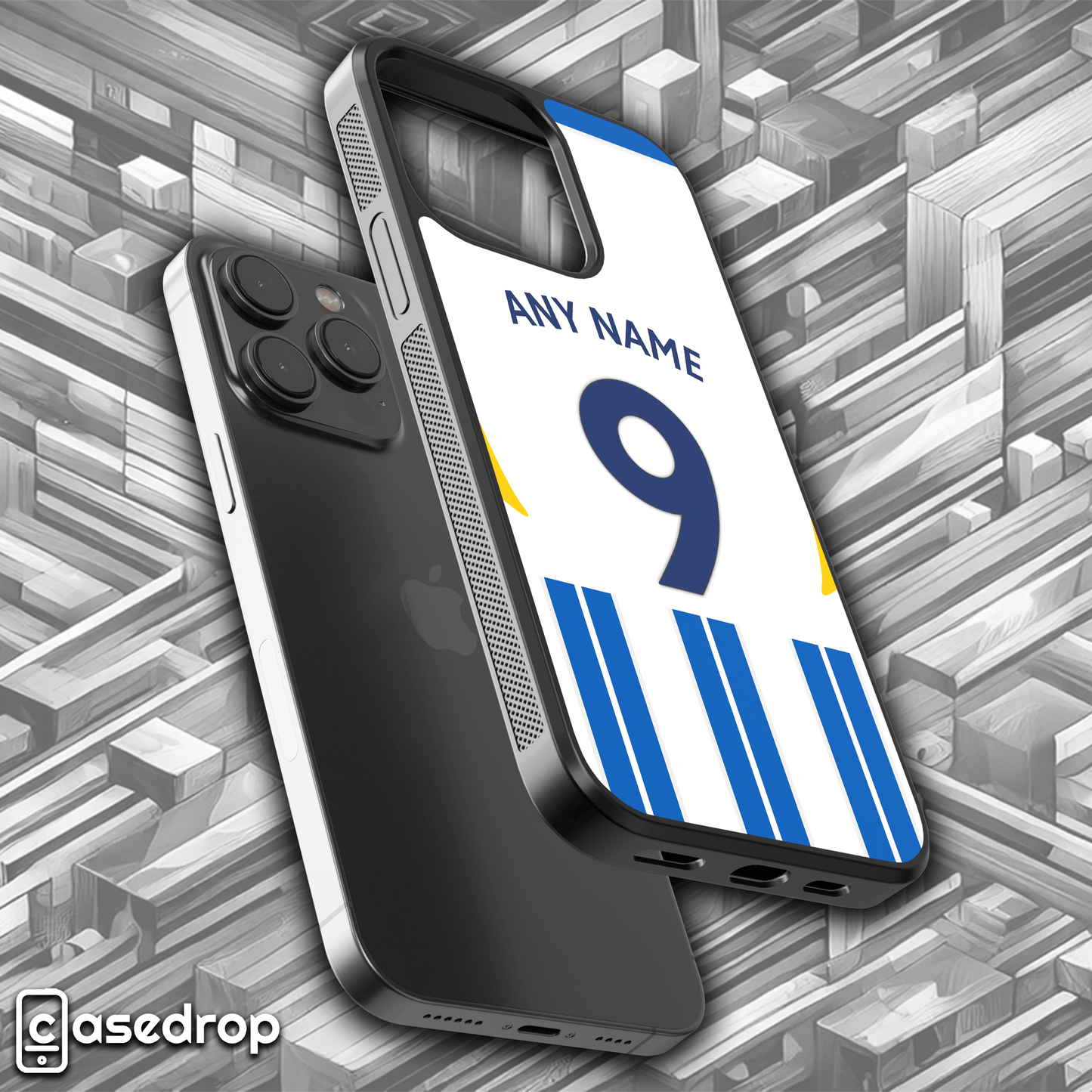 Brighton & Hove Albion 2025 home shirt phone case with customisation