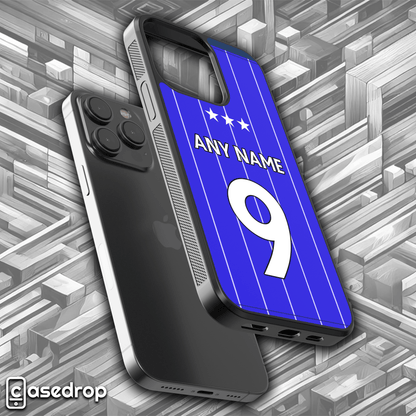 Ipswich Town FC 2025 home shirt phone case with customisation