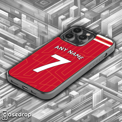 Red Liverpool Kit-Inspired Phone Case with Customisable Design