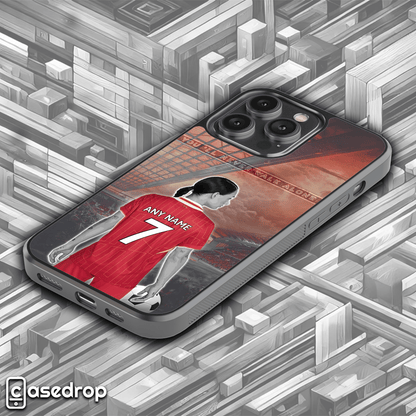 Custom Liverpool FC women's football shirt phone cover with name & number