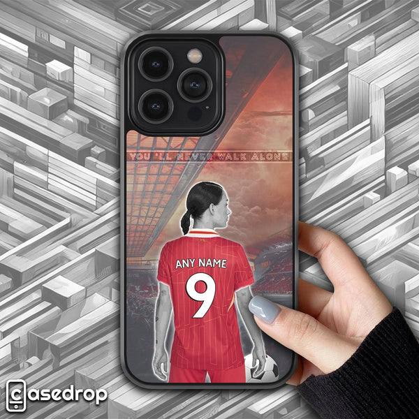 Personalised Liverpool women's football phone case for iPhone, Samsung, and Google Pixel