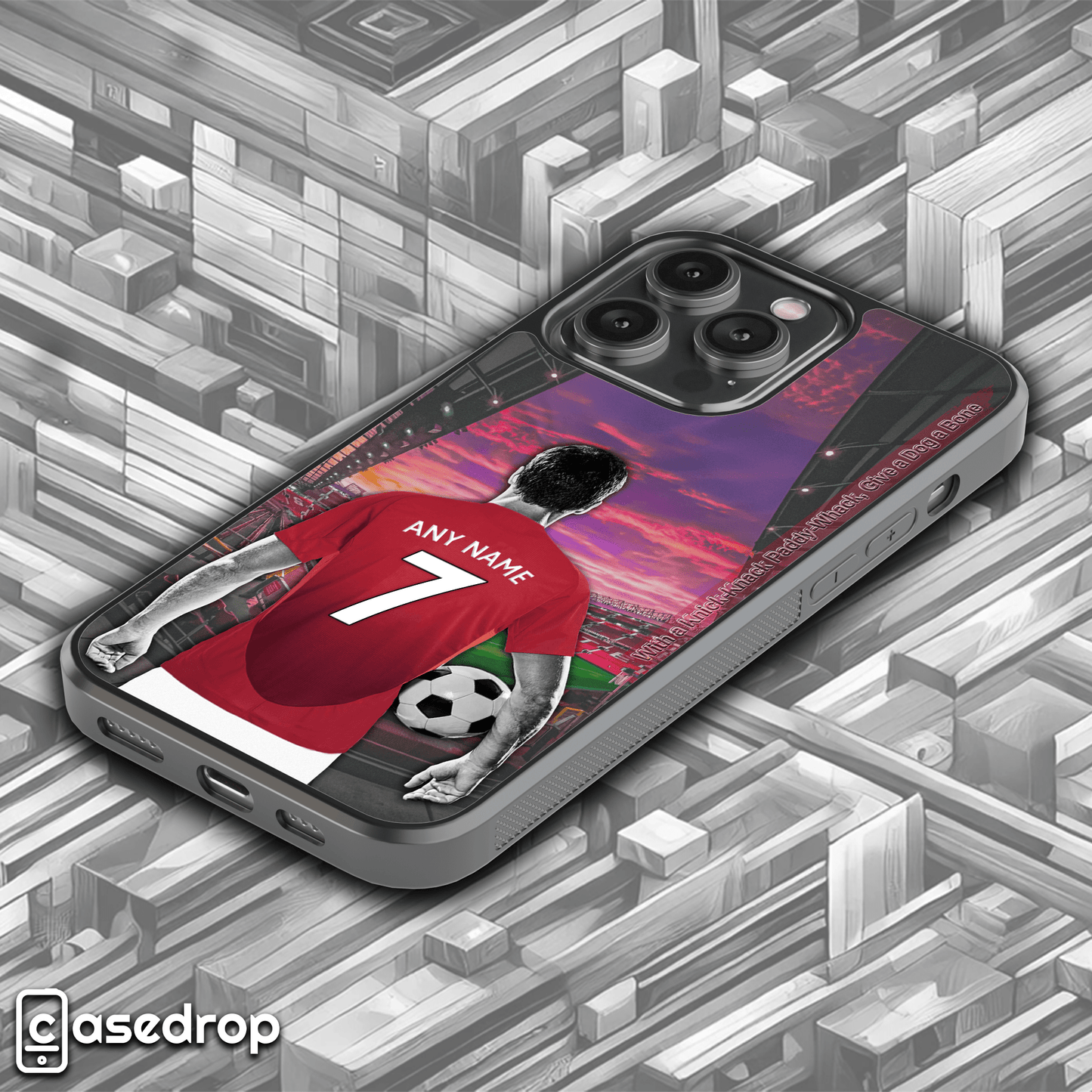 Old Trafford-Inspired Manchester United Phone Case with Custom Shirt