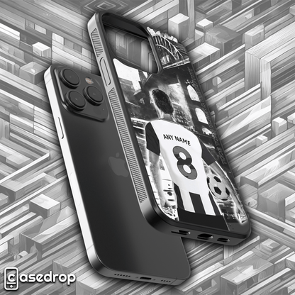Custom Newcastle United Phone Cover Featuring Editable Name and Squad Number - Toon Army Gift