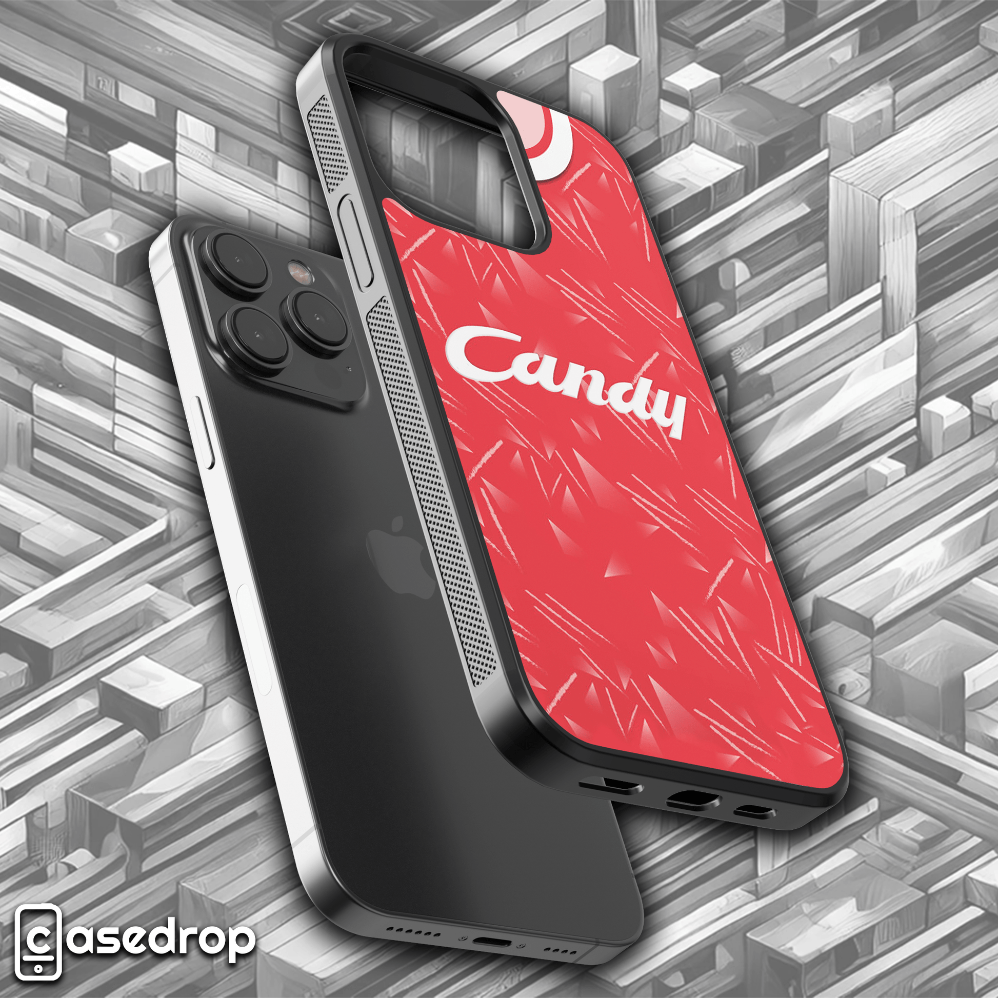 Vintage Liverpool Candy Sponsor Phone Case – Iconic Football Shirt Design
