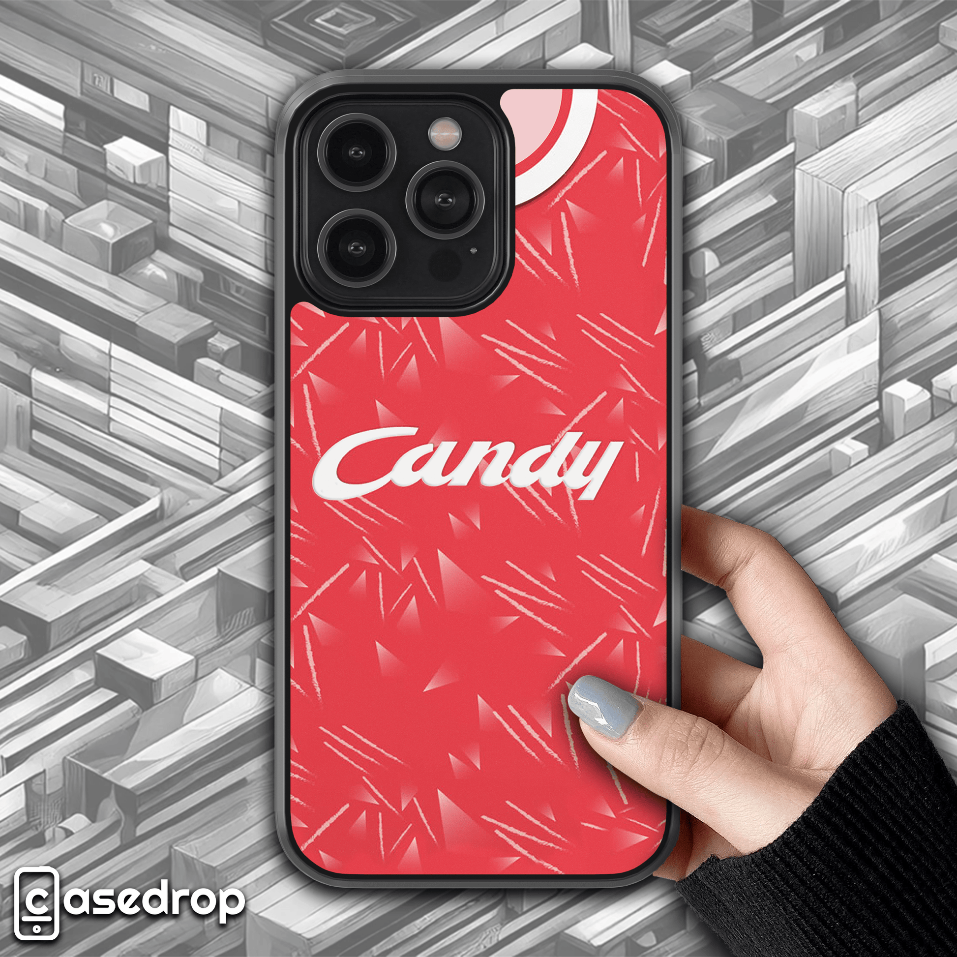 Liverpool 1989 Retro Football Shirt Phone Case – Candy Sponsor Design
