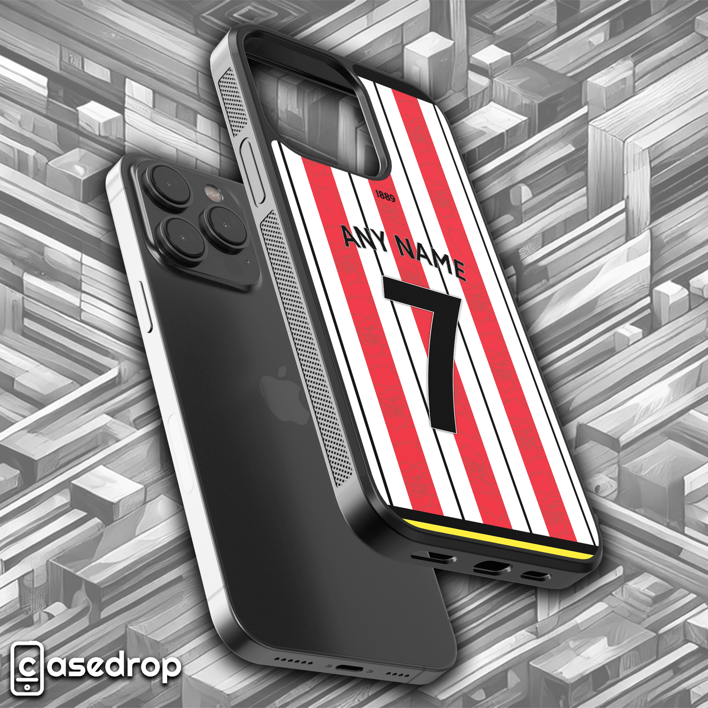 Sheffield United FC 2025 home shirt phone case with customisation