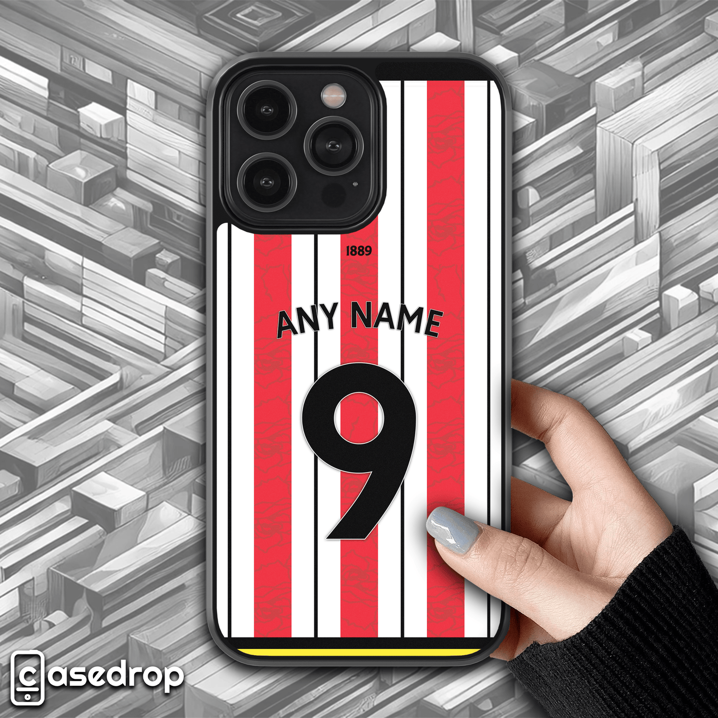 Sheffield United 2025 home kit phone case – personalised football cover