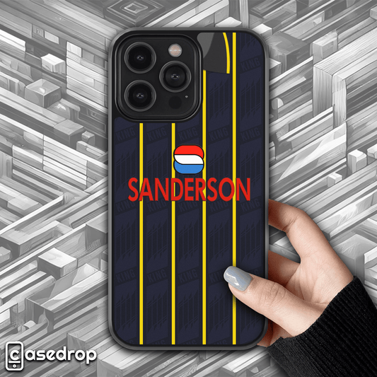 Sheffield Wednesday retro away kit phone case, 1993/94 football shirt design