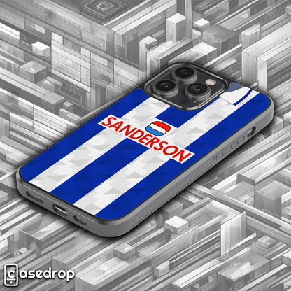 Sheffield Wednesday phone case, classic blue & white striped football kit
