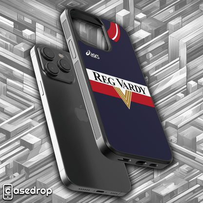 Retro Sunderland football kit phone case for iPhone, Samsung, and Pixel