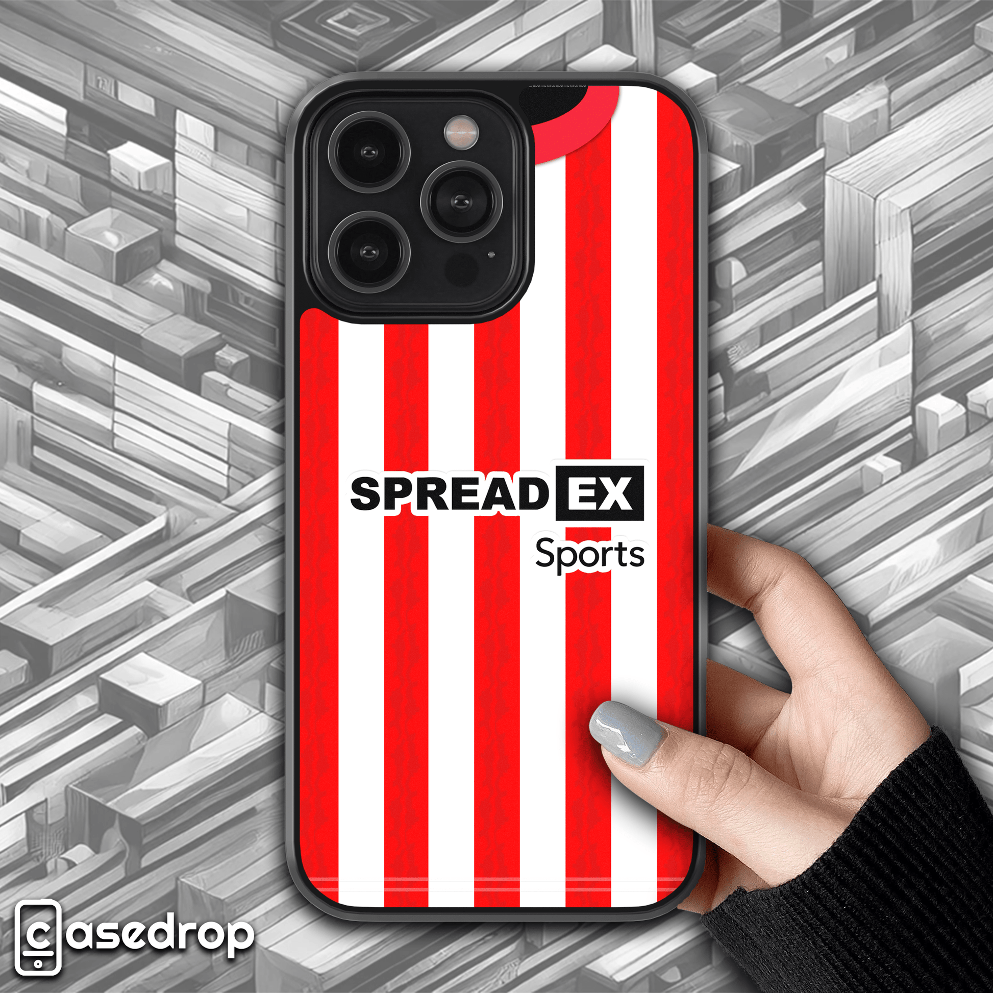 Sunderland 2025 home kit phone case – football fan cover