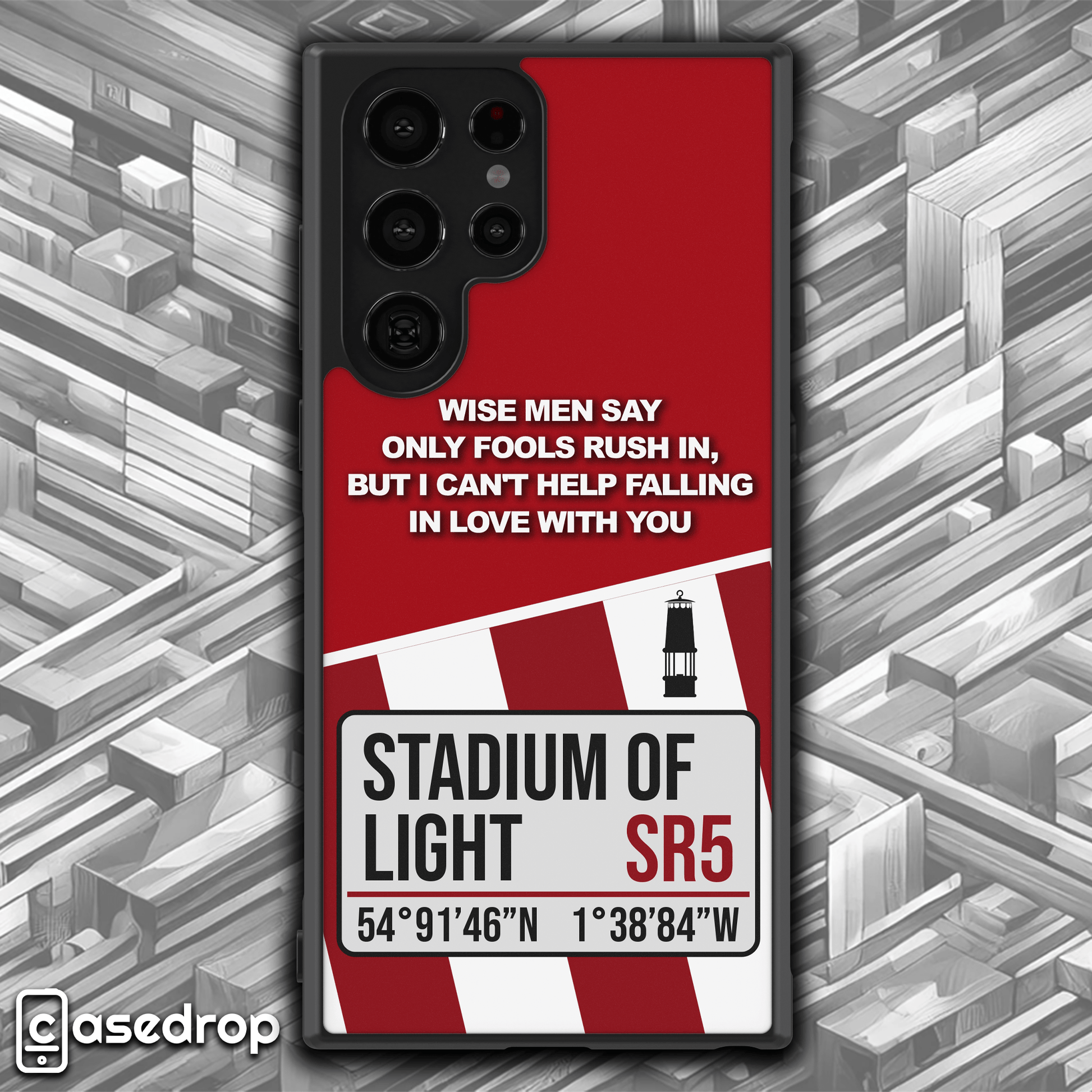 Stylish Sunderland Inspired Phone Case for iPhone, Samsung & Google