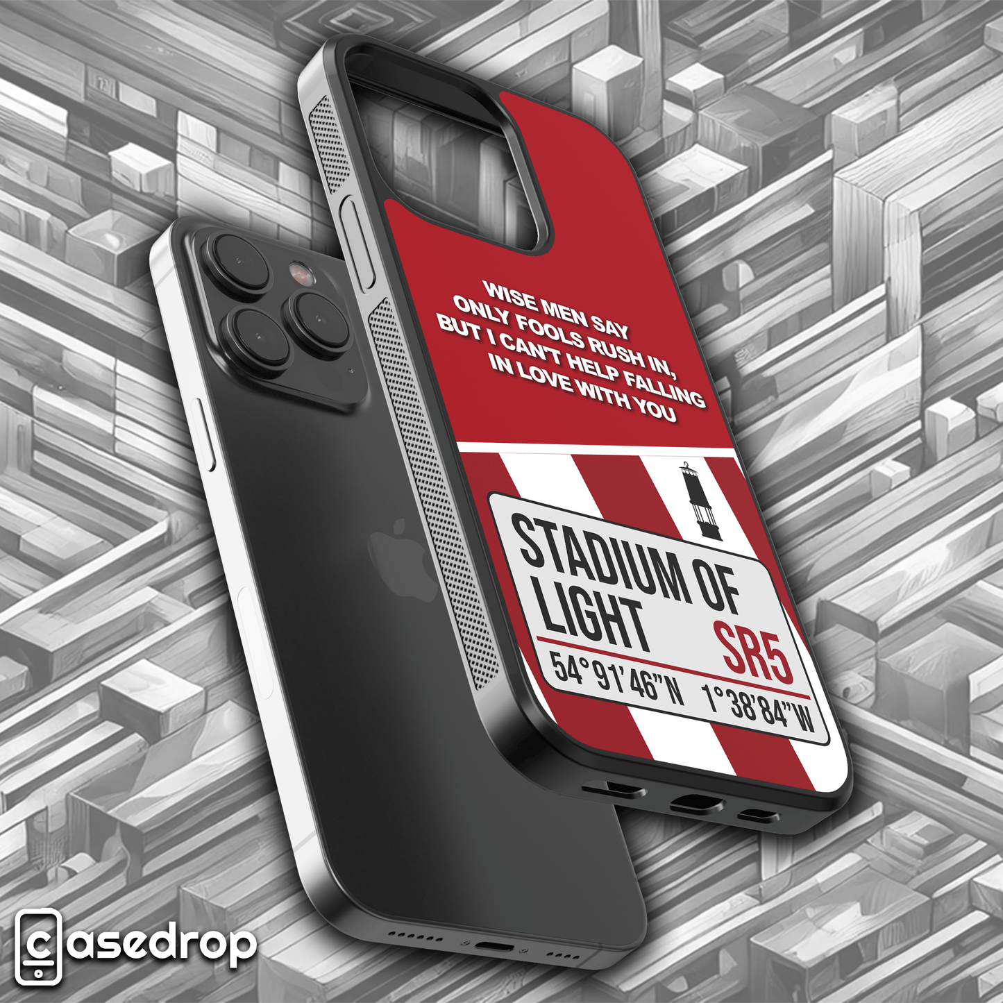 Stadium of Light Coordinates Phone Case – Sunderland Fan Gift