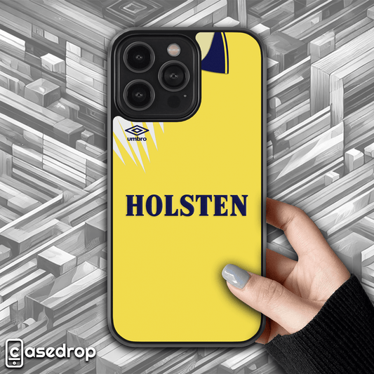 Tottenham 1991-92 retro phone case featuring the classic Holsten away kit