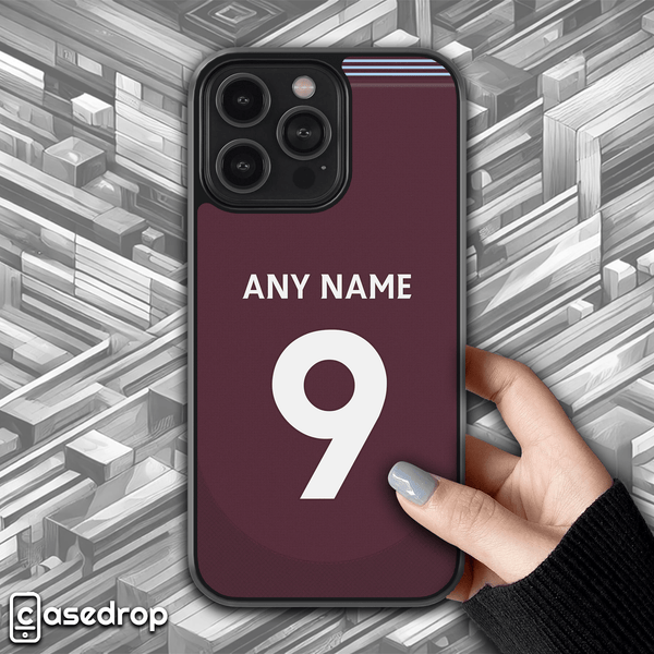 Aston Villa 2024/25 personalised football phone case for iPhone, Samsung & Google Pixel
