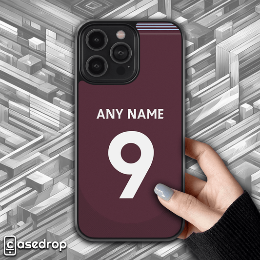 Aston Villa 2024/25 personalised football phone case for iPhone, Samsung & Google Pixel