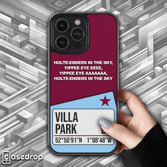 Aston Villa Phone Case – Villa Park Lyrics & Coordinates for iPhone, Samsung & Google Pixel