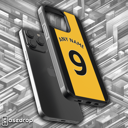 Wolves FC fan gift – personalised football shirt phone case