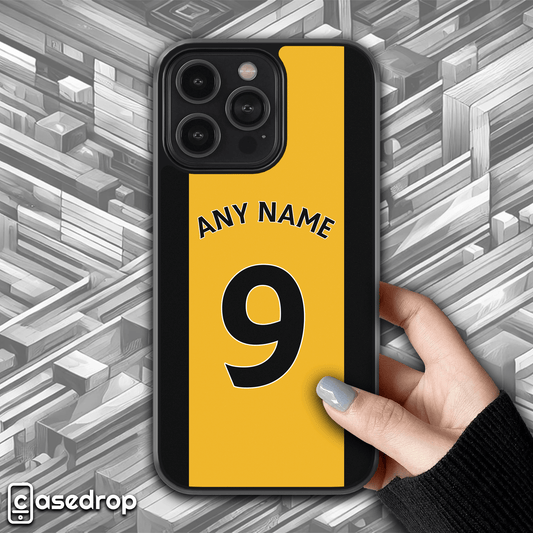 Wolverhampton Wanderers personalised football phone case for iPhone, Samsung & Google Pixel