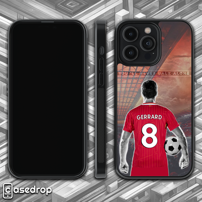 Liverpool FC personalised phone case, name and number customisation, rotating animation