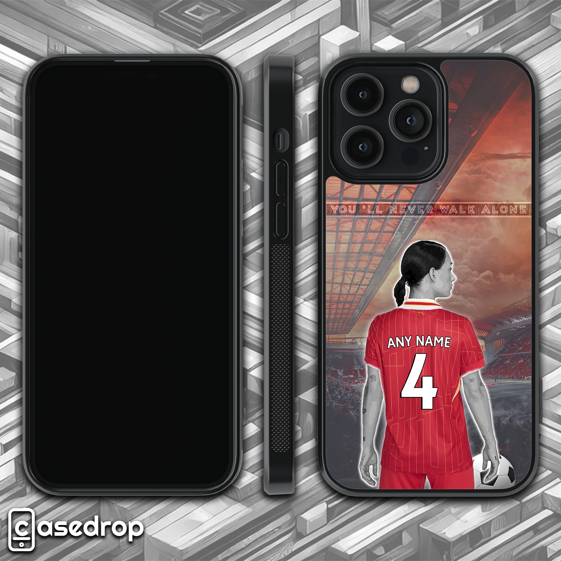 Liverpool women's football shirt phone case rotating animation
