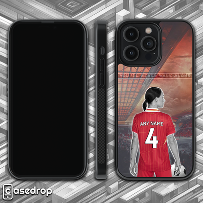 Liverpool women's football shirt phone case rotating animation