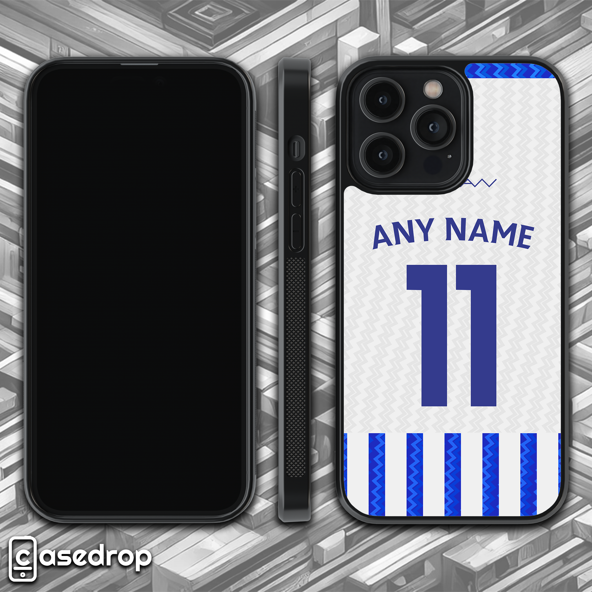 360 rotating view personalised sheffield football shirt case