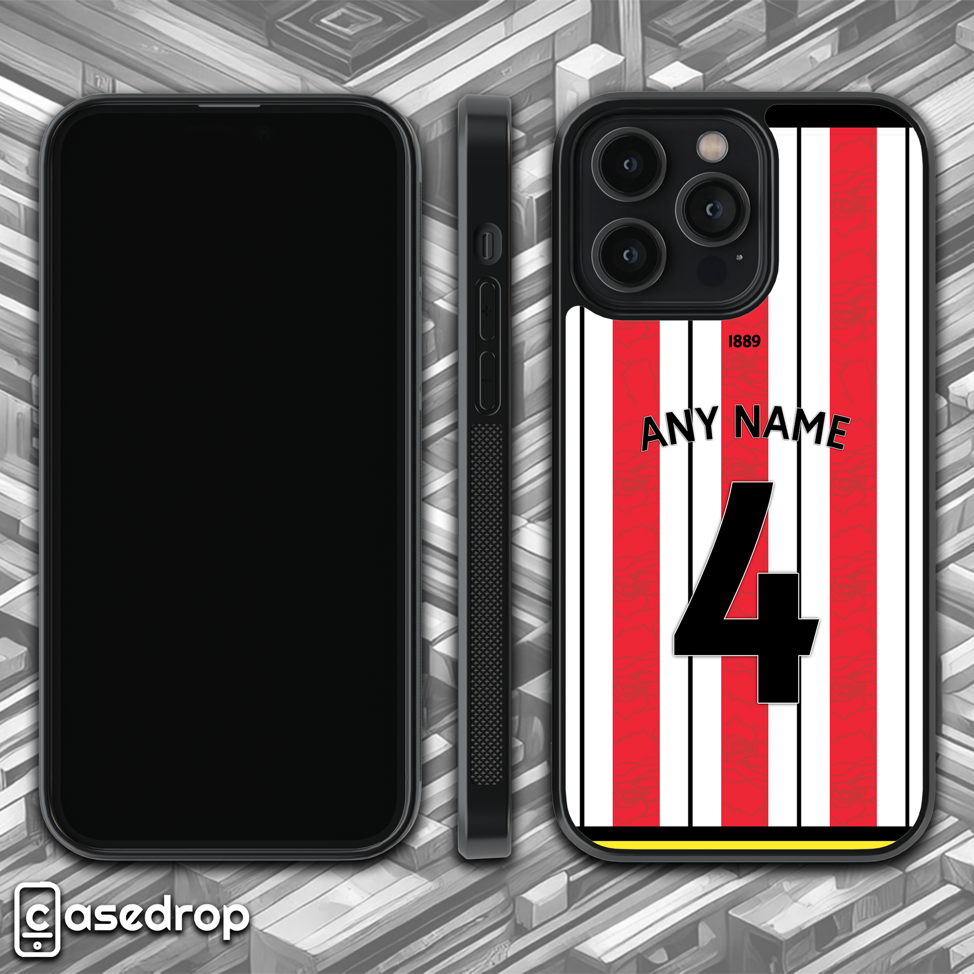 Rotating Sheffield United 2025 personalised football shirt phone case