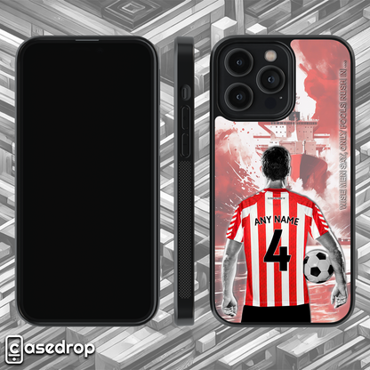Sunderland personalised football phone case rotating preview